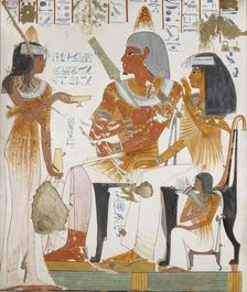 Copy of wall painting, private tomb 181 of Nebamun and Ipuky, Thebes, 20th century. Artist: Anna (Nina) Macpherson Davies