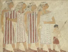 Copy of wall painting, private tomb 3 of Khnumhotpe III, Beni Hasan, 20th century. Artist: Anna (Nina) Macpherson Davies