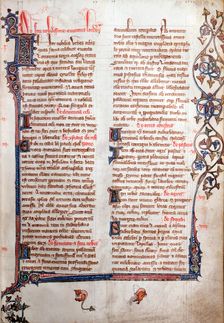 Copy of William Fitzstephen's description of London, 14th century. Creator: Unknown