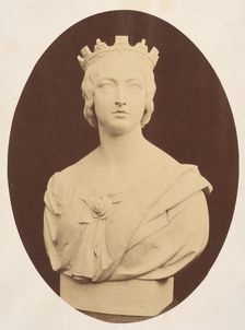 Copy of a Bust of Her Majesty Queen Victoria, by Joseph Durham, Esq. F.S.A., 1857. Creator: Hugh Welch Diamond