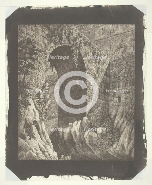 Copy of a Large Italian Print, Reduced in the Camera, c. 1840. Creator: William Henry Fox Talbot.