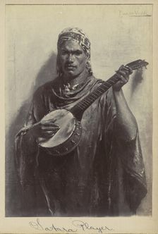 Copy of a Petrus van der Velden painting - Satara Player, 1890s. Creator: Unknown