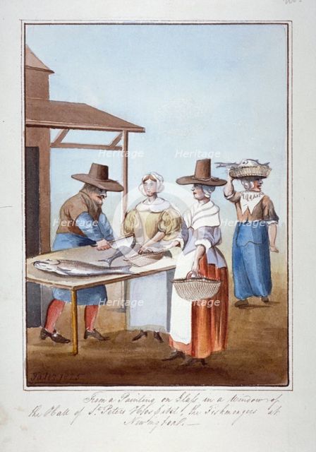 Copy of a stained glass window, St Peter's Hospital, Newington Butts, Southwark, London, 1825. Artist: G Yates