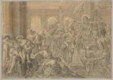 Copy of Annibale Carracci's St. Roch Giving Alms, 1595 or after. Creator: Unknown