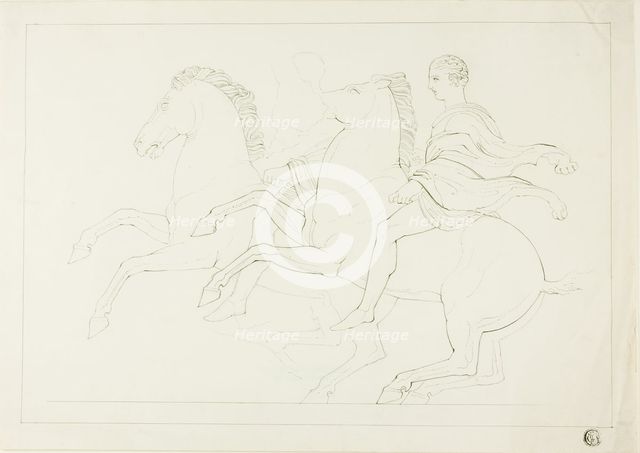 Copy of Cavalry from the Parthenon Frieze, n.d. Creator: John Flaxman.