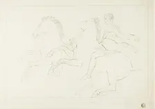 Copy of Cavalry from the Parthenon Frieze, n.d. Creator: John Flaxman