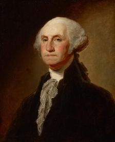 Copy of \"George Washington (The Athenaeum Portrait)\" by Gilbert Stuart, date unknown. Creator: Ezra Ames