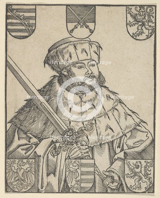 Copy of John Frederic the Magnanimous, in Electoral Robes. Creators: Lucas Cranach the Younger, Workshop of Lucas Cranach the Younger.