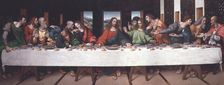 Copy of Leonardo's The Last Supper, c1515-20. Creators: Giovanni Pietro Rizzoli, Giovanni Antonio Boltraffio