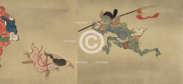 Copy of Night Parade of One Hundred Demons from the Shinjuan Collection, 18th century. Creator: Mochizuki Gyokusen.