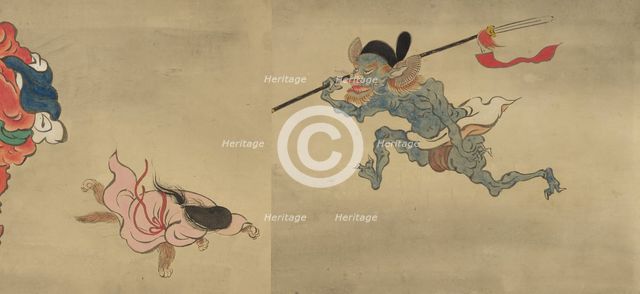 Copy of Night Parade of One Hundred Demons from the Shinjuan Collection, 18th century. Creator: Mochizuki Gyokusen.