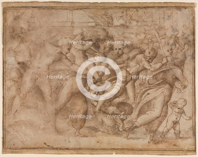 Copy of Raphael's Massacre of the Innocents, after 1510. Creator: Raphael (Italian, 1483-1520), follower of.