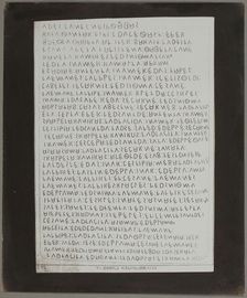 Copy Print From "Celebrated Inscriptions Ancient Eugubine Tablets", c. 1844. Creator: William Henry Fox Talbot