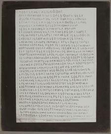 Copy Print From "Celebrated Inscriptions Ancient Eugubine Tablets", c. 1844. Creator: William Henry Fox Talbot