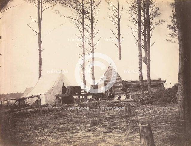 Copying Maps, Photographic Headquarters, Petersburg, Virginia, March 1865. Creator: Unknown.