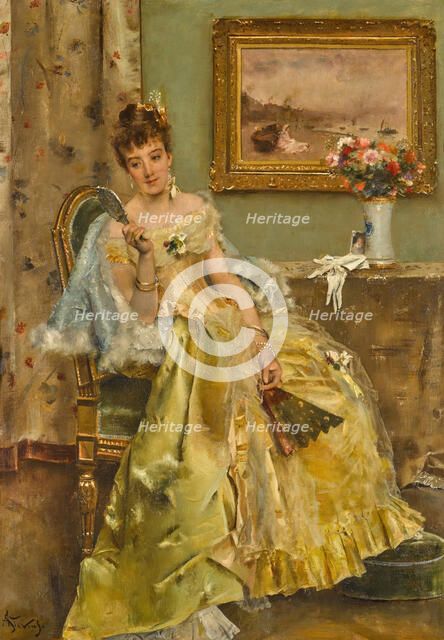 Coquetterie. Creator: Stevens, Alfred (1823-1906).