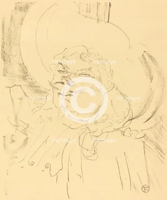 Coquelin the Elder (Coquelin aine), 1896. Creator: Henri de Toulouse-Lautrec.