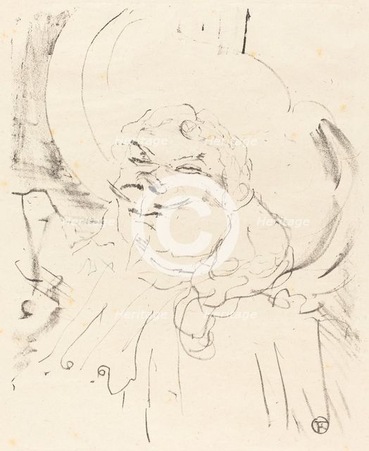 Coquelin the Elder (Coquelin aine), 1896. Creator: Henri de Toulouse-Lautrec.