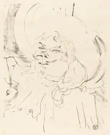Coquelin the Elder (Coquelin aine), 1896. Creator: Henri de Toulouse-Lautrec