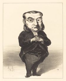 Coquerel, 1849. Creator: Honore Daumier