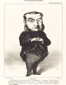 Coquerel, 1849. Creator: Honore Daumier