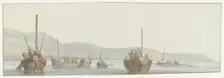 Coral fishermen at the city of Scilla, 1778. Creator: Louis Ducros