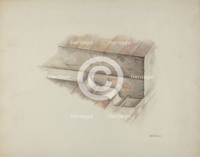 Corbel, 1939. Creator: Edith Towner.