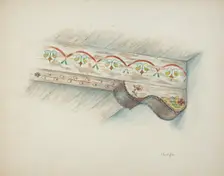 Corbel and Ceiling Beam, 1940. Creator: Cornelius Christoffels