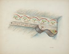 Corbel and Ceiling Beam, 1940. Creator: Cornelius Christoffels