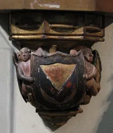 Corbel with Angels, French, late 15th century. Creator: Unknown