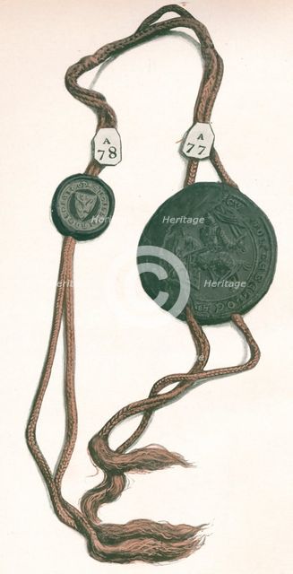 Cord III (Roger Bigod, Earl of Norfolk;& Guy de Beauchamp, Earl of Warwick, 1904. Artist: Unknown