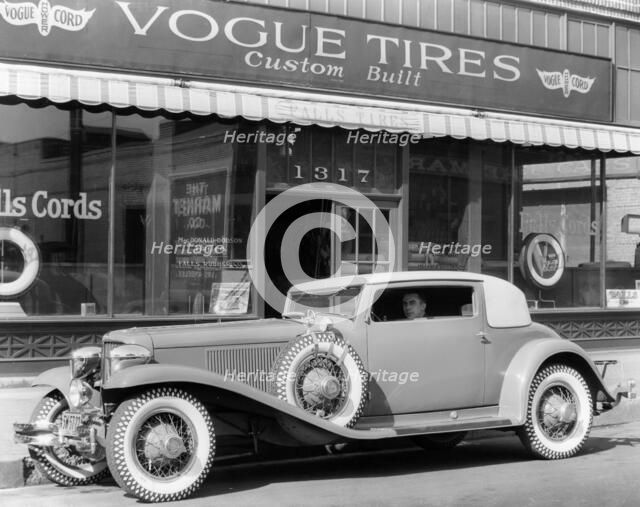 Cord L29 parked outside a showroom, USA, c1929-c1930. Artist: Unknown