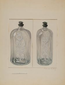 Cordial Bottle, c. 1936. Creator: Gertrude Lemberg