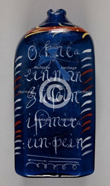 Cordial Bottle, c1775-1810. Creator: Unknown.