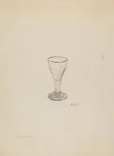 Cordial Glass, c. 1936. Creator: Frank Fumagalli