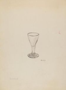 Cordial Glass, c. 1936. Creator: Frank Fumagalli