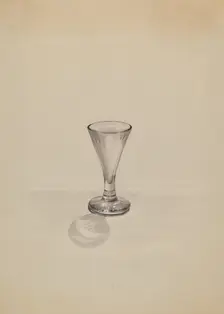 Cordial Glass, c. 1936. Creator: John Tarantino