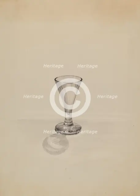 Cordial Glass, c. 1936. Creator: John Tarantino.