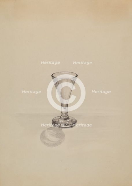 Cordial Glass, c. 1936. Creator: John Tarantino.