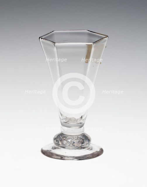 Cordial or Sweetmeat Glass, England, c. 1780. Creator: Unknown.