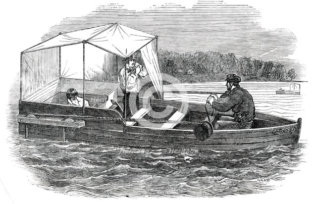 Cordingly's Floating Bath, 1850. Creator: Hare.