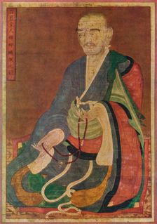 Corean Painting, of the Great Buddhist priest P'eng Yen of the T'ai Yen hall c16th century. Artists: Unknown, Edward Wenham