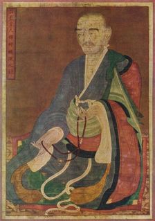 Corean Painting, of the Great Buddhist priest P'eng Yen of the T'ai Yen hall c16th century. Artists: Unknown, Edward Wenham