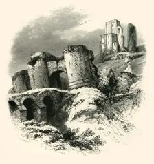 Corfe Castle c1870