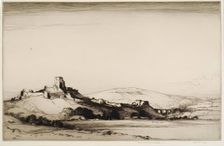 Corfe Castle, c1892-1936. Creator: Albany E Howarth