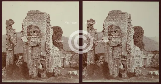 Corfe Castle, Corfe Castle, Purbeck, Dorset, 1913. Creator: Walter Edward Zehetmayr.