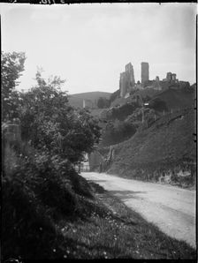 Corfe Castle, Corfe Castle, Purbeck, Dorset, 1927. Creator: Katherine Jean Macfee