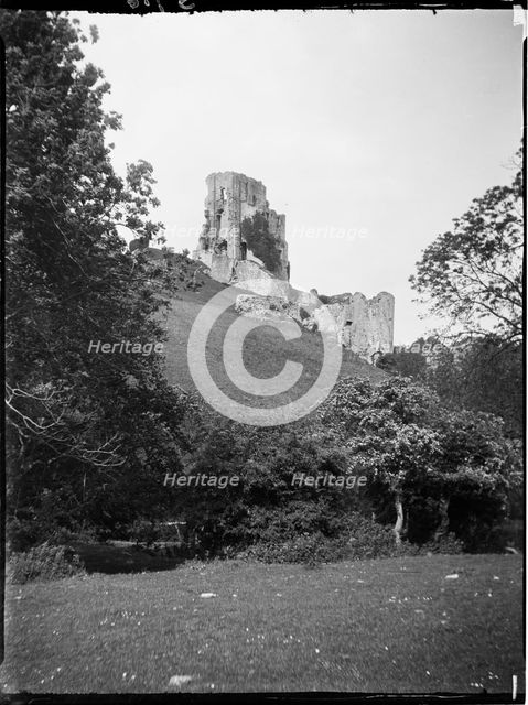 Corfe Castle, Corfe Castle, Purbeck, Dorset, 1927. Creator: Katherine Jean Macfee.