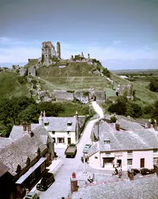 Corfe Castle, Dorset, c1955-1970. Creator: Arthur Charles Kirby Ware