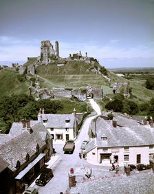 Corfe Castle, Dorset, c1955-1970. Creator: Arthur Charles Kirby Ware